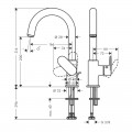 Змішувач для умивальника Hansgrohe VERNIS BLEND 71554000 - Фото 1